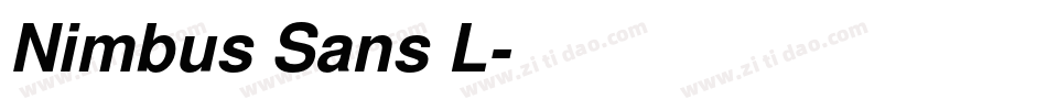 Nimbus Sans L字体转换